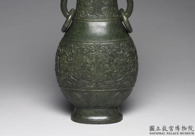 图片[2]-Jade vase with animal-mask pattern, Qing dynasty, Qianlong reign (1736-1795)-China Archive